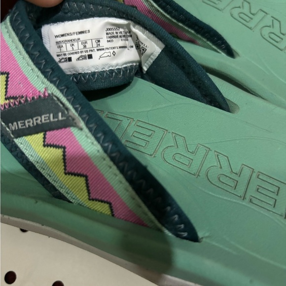 Merrell Hut Ultra Flip Flops For Women Seamoss Size 7 - Picture 6 of 6